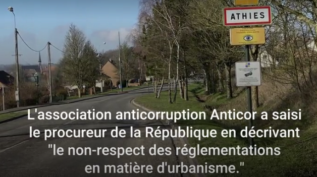 Vidéo: « La commune d’Athies, près d’Arras, épinglée par l’association Anticor »