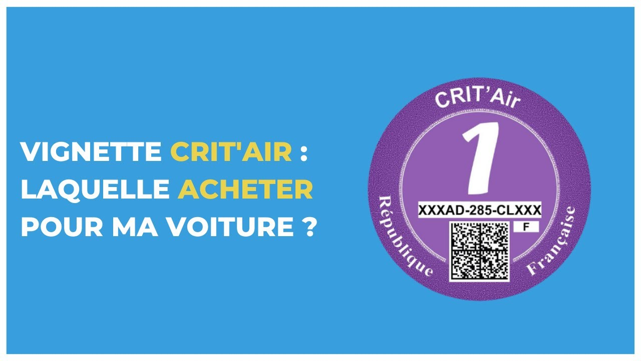 Demander en ligne une vignette Crit’Air (certificat qualité de l’air) pour un véhicule immatriculé en France (Démarche en ligne)