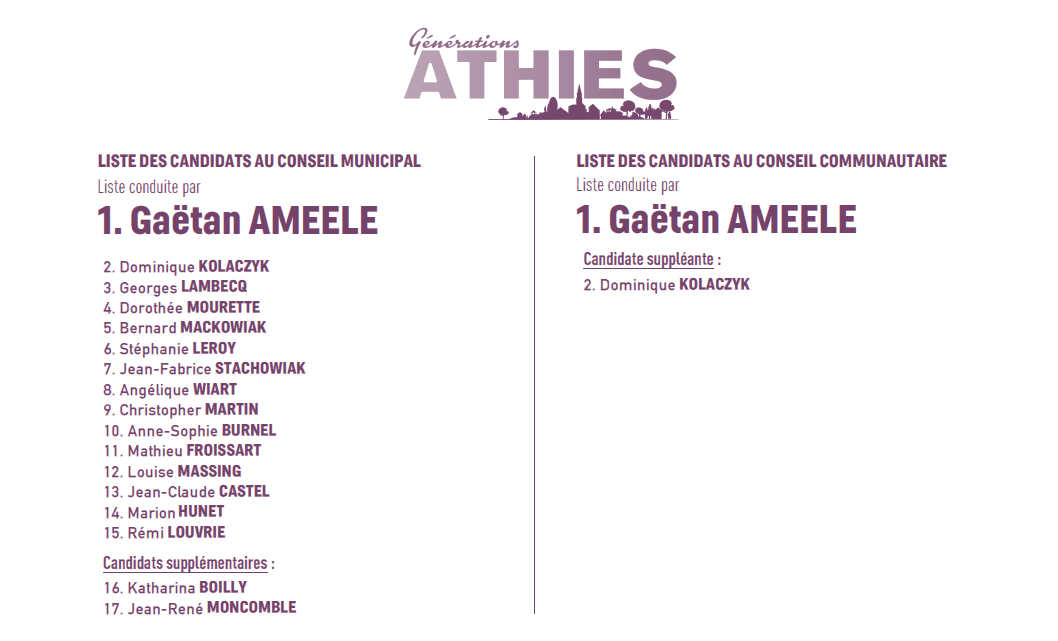 Bulletin Générations Athies – mars 2026